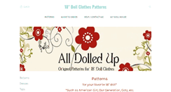 Desktop Screenshot of alldolledup-dollclothes.com